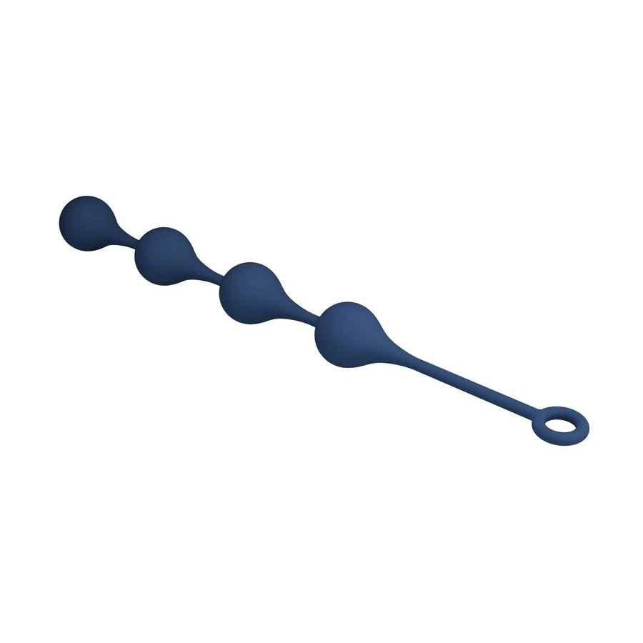 MR PLAY - BOLINHAS ANAL DE SILICONE AZUIS TAMANHO XL 52,5 CM